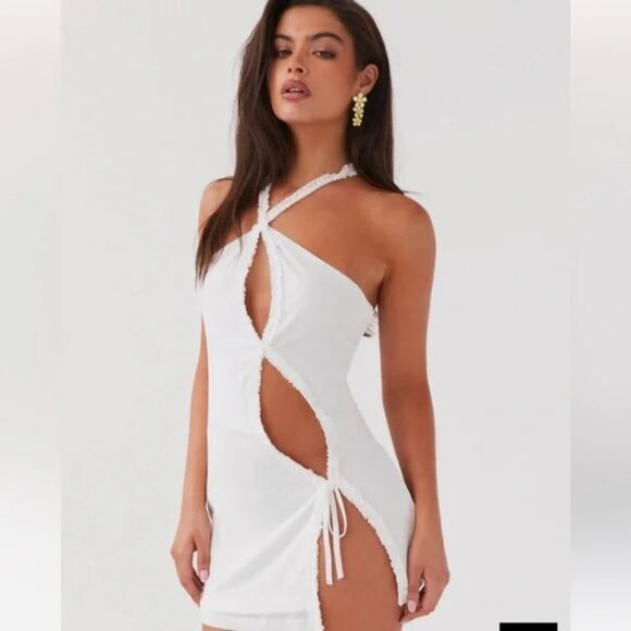 Peppermayo Midnight Rhapsody Ruffle Mini Dress Size 6 - Picture 1 of 15